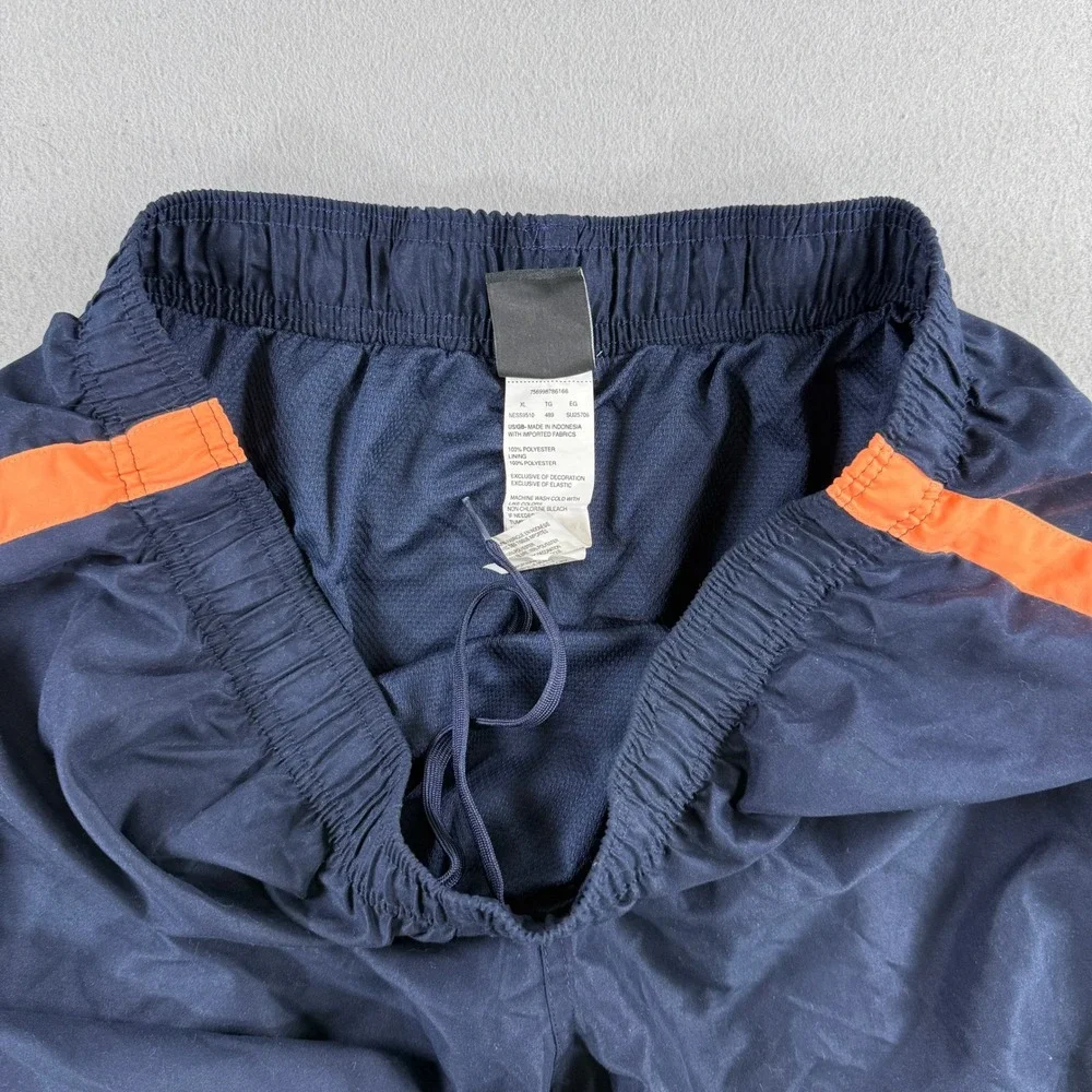 Nike Swim Trunks Men XL Navy Orange Stripe Board Shorts Racer Volley Beach Surf